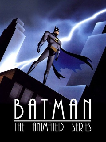Batman: The Animated Series — Batman on a rooftop under lightning